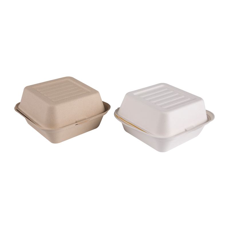 Sokeriruoko Bagasse Square Takeaway Burger -lounasastia